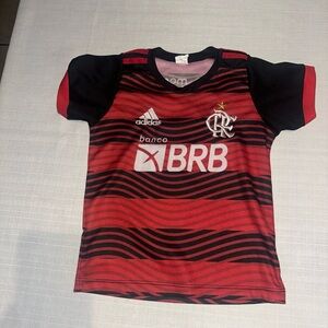 Adidas Kids Red and Black Jersey